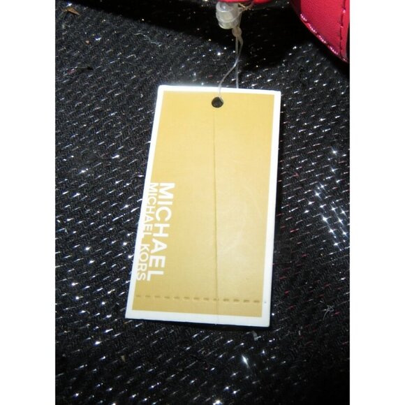 MICHAEL KORS Jet Set Stud Embellished Pouchette Leather Bag brand NWT - Picture 6 of 10